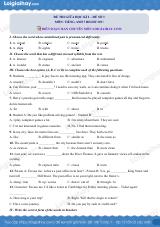 Đề thi giữa kì 2 Tiếng Anh 7 Right on! - Đề số 3